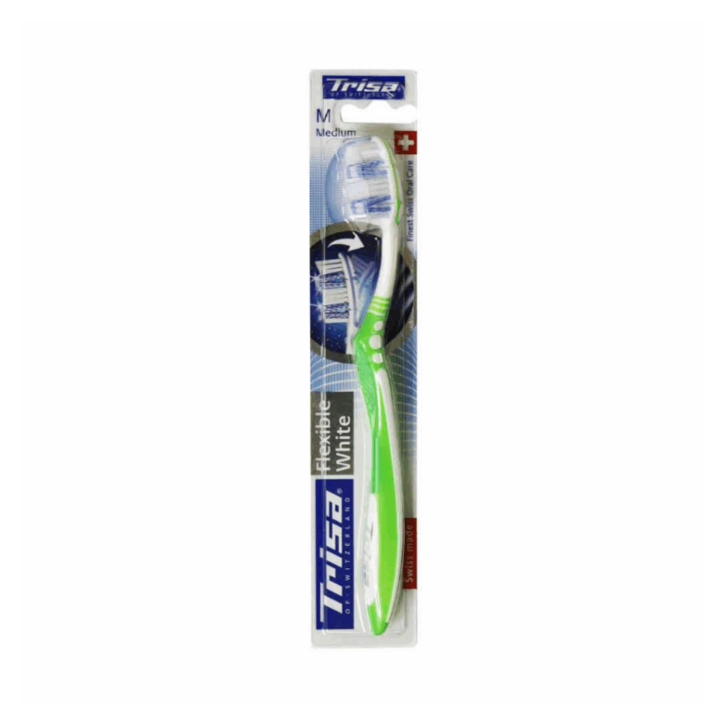 مسواک فلکسیبل وایت با برس متوسط تریزا